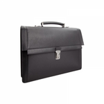 Moreschi 2000001006917 Calfskin Leather business briefcase Black
