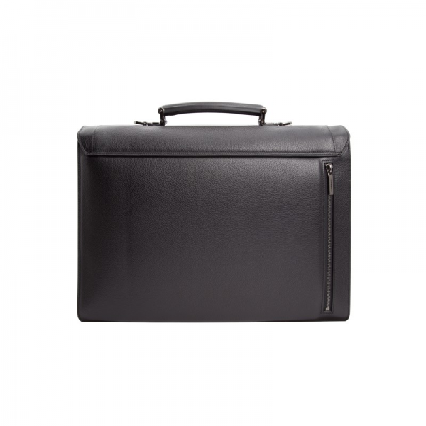 Moreschi 2000001006917 Calfskin Leather business briefcase Black