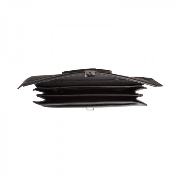 Moreschi 2000001006917 Calfskin Leather business briefcase Black