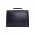 Moreschi 2000001006924 Calfskin Leather business Scarpine briefcase Dark Blue