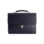 Moreschi 2000001006924 Calfskin Leather business Scarpine briefcase Dark Blue