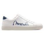 Moreschi 2000001113776 Deerskin Signature Sneakers White Blue