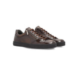 Moreschi 2000001249673 Calfskin Sneakers Dark Brown