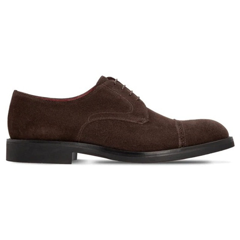 Moreschi 2000001250617 Suede Derby Shoes Dark Brown
