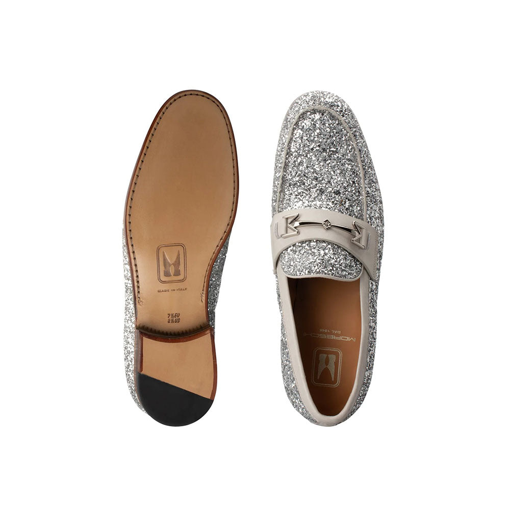 Moreschi 2151904 Glitter Loafers Silver