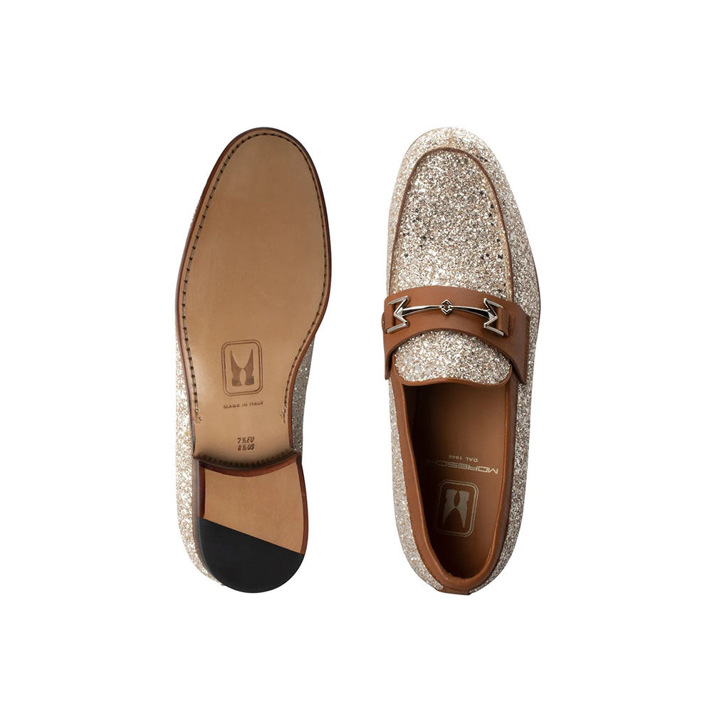 Moreschi 2152001 Glitter Loafers Gold