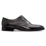 Moreschi 228544C Deerskin & Calfskin Oxford Shoes Black