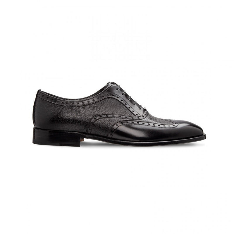 Moreschi 228544C Deerskin And Calfskin Oxford Black