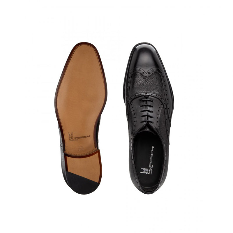 Moreschi 228544C Deerskin And Calfskin Oxford Black