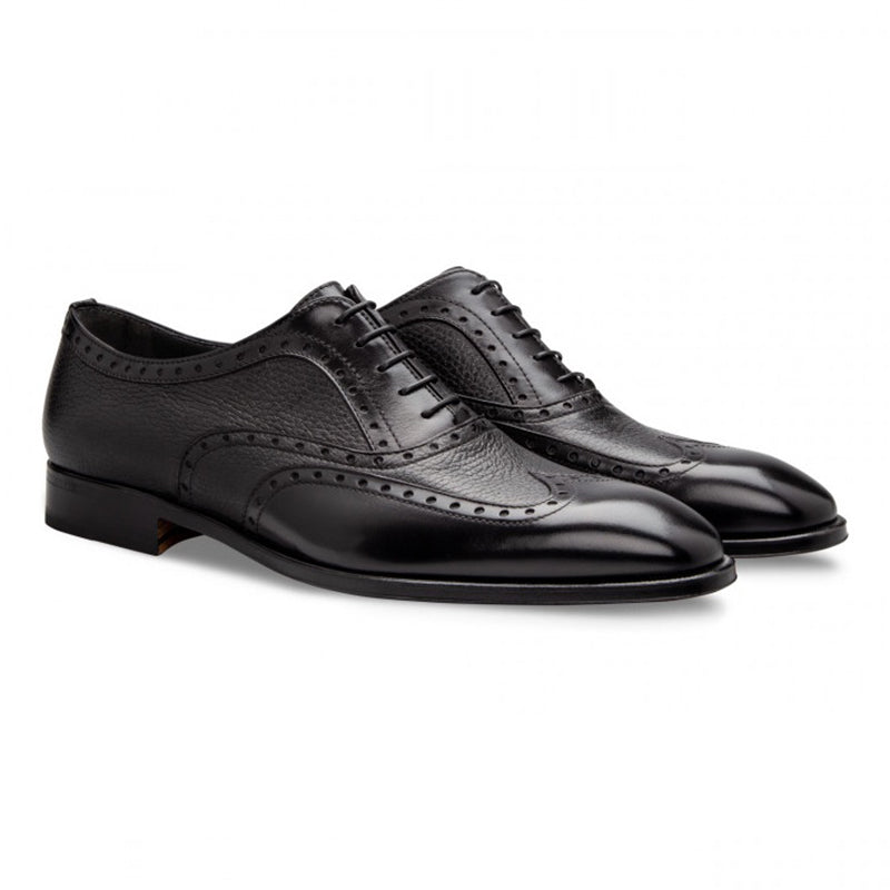 Moreschi 228544C Deerskin And Calfskin Oxford Black