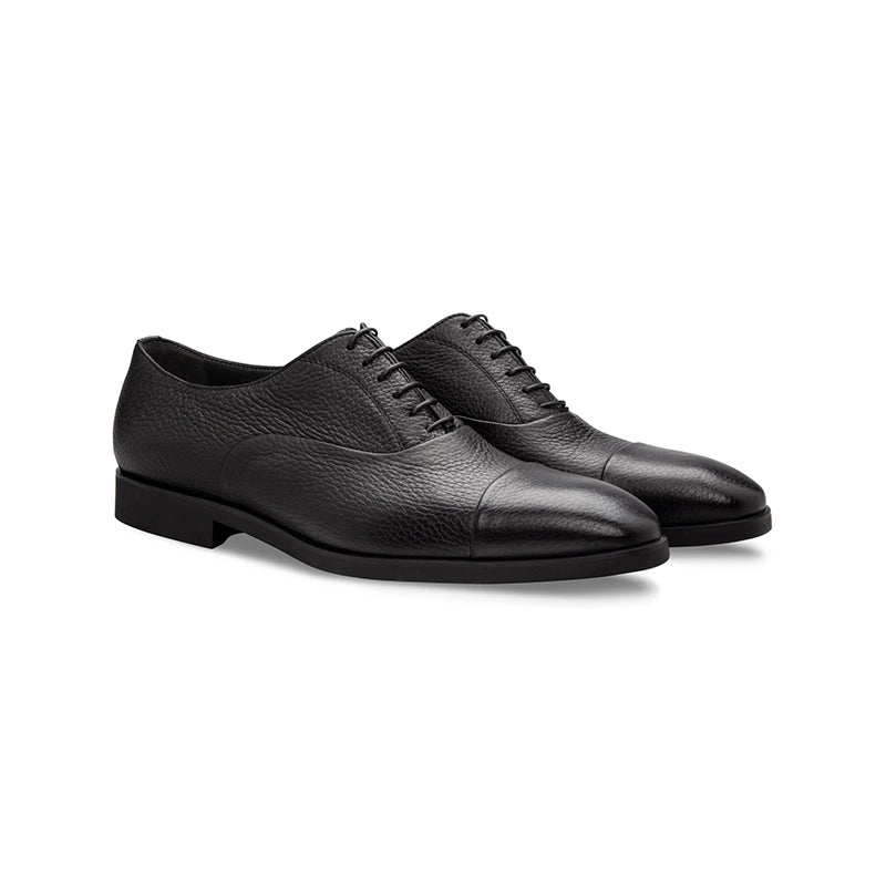 Moreschi 228550F Deerskin Oxford Shoes Black