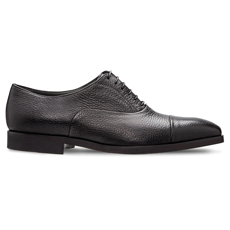 Moreschi 228550F Deerskin Oxford Shoes Black