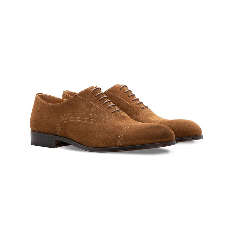Moreschi 228878A Suede Oxford Cognac Brown
