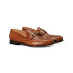 Moreschi 270161C Crocodile Printed Leather Loafers Brown