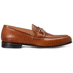 Moreschi 270161C Crocodile Printed Leather Loafers Brown