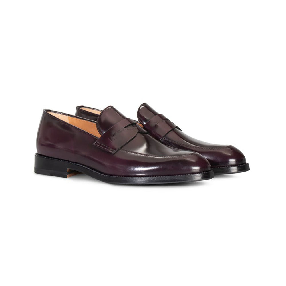 Moreschi 295497C Leather Loafers Burgundy