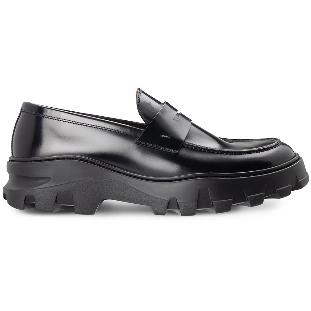 Moreschi 295532C Leather Loafers Blue