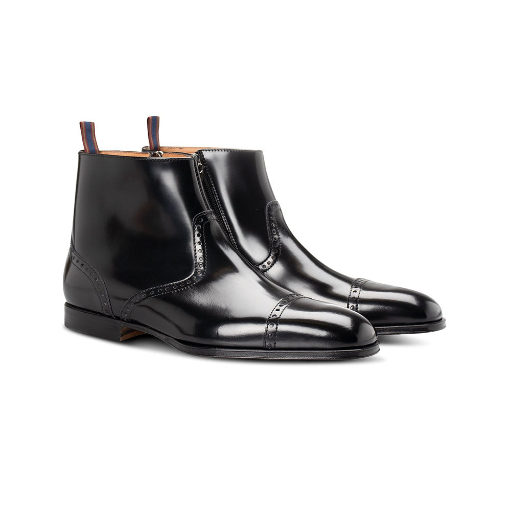 Moreschi 2961000 Leather Ankle Boots Black