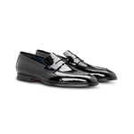 Moreschi 302532C Patent Leather Loafers Blue