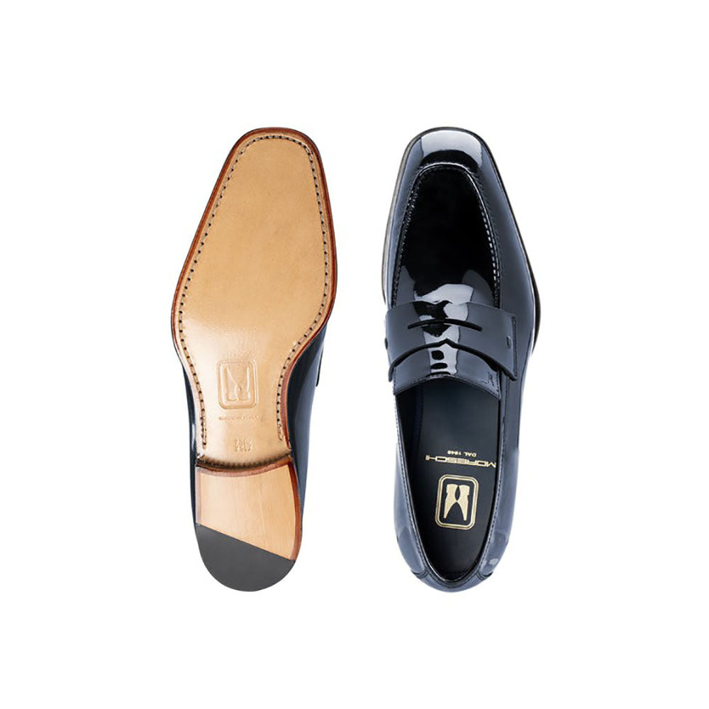 Moreschi 302532C Patent Leather Loafers Blue