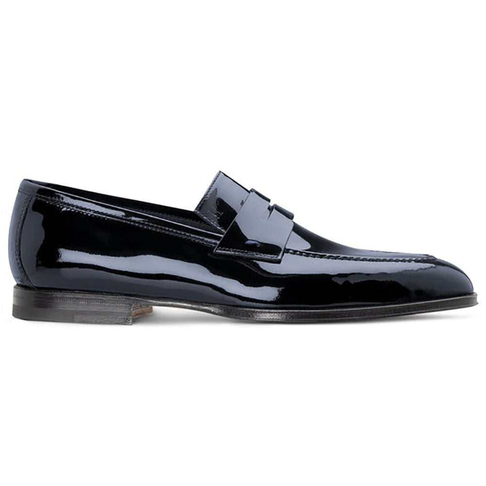 Moreschi 302532C Patent Leather Loafers Blue