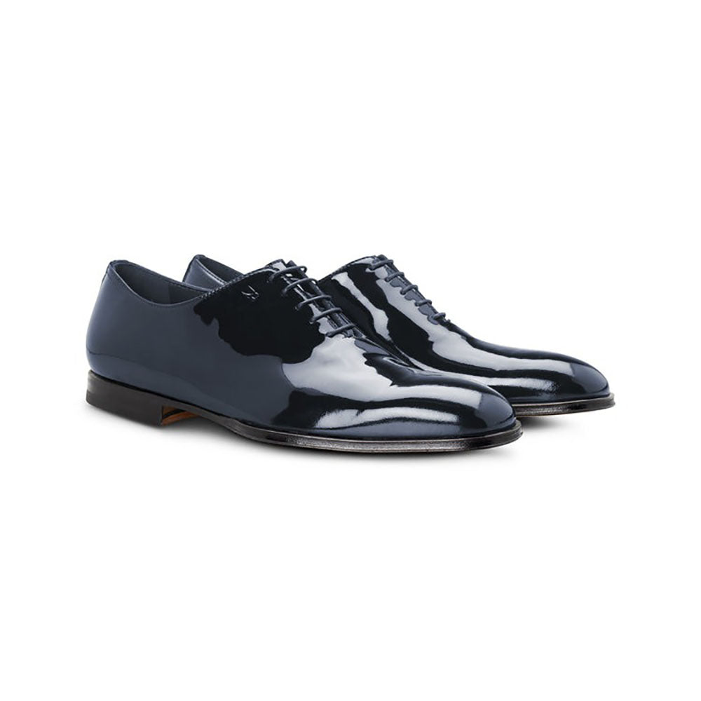Moreschi 302532C Patent Leather Oxfords Blue