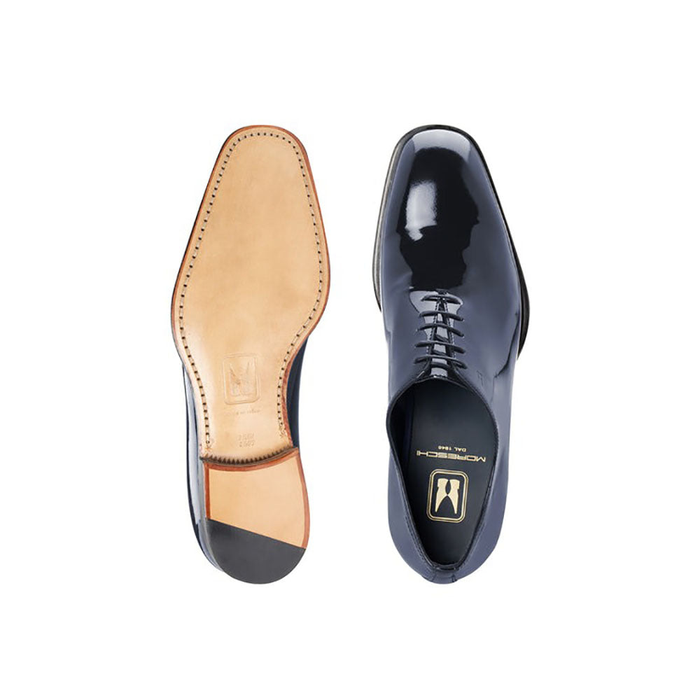 Moreschi 302532C Patent Leather Oxfords Blue