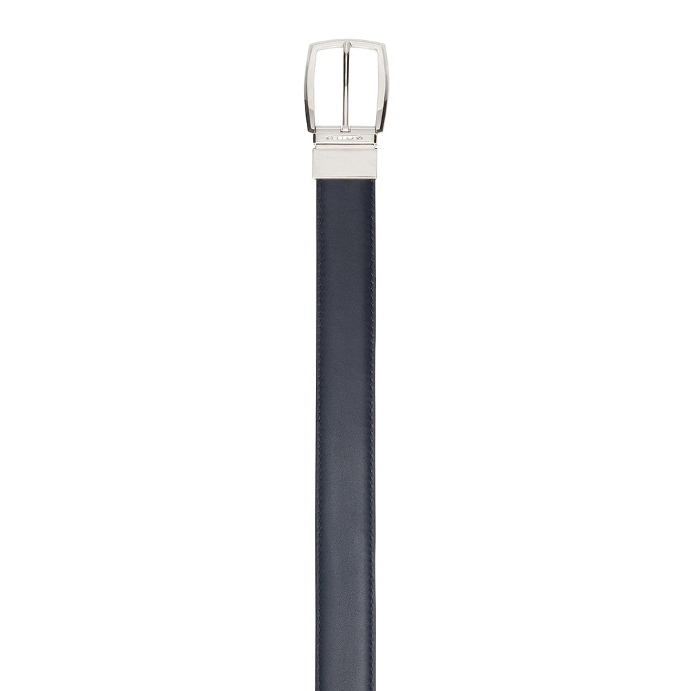 Moreschi 307001A Calfskin Twinface Belt Navy Blue / Light Brown