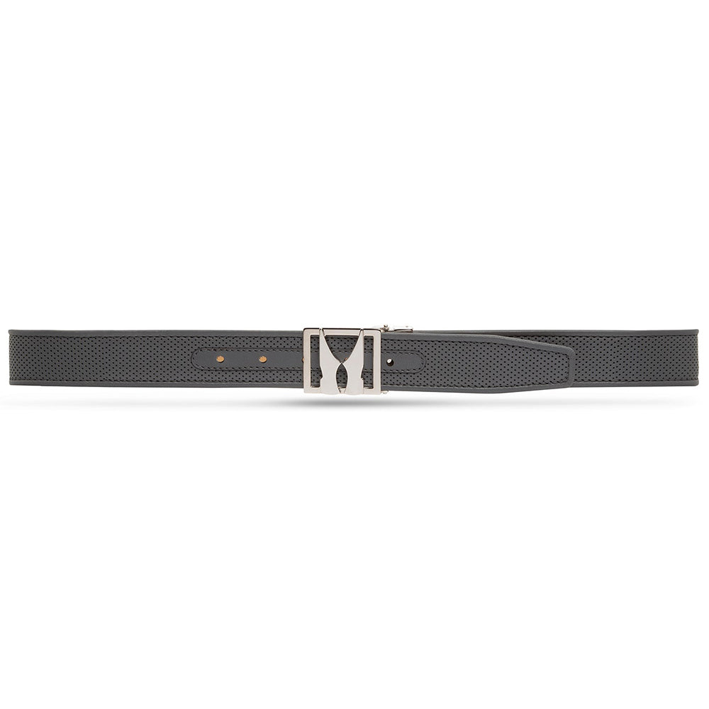 Moreschi 307003B Perforated Belt Grey