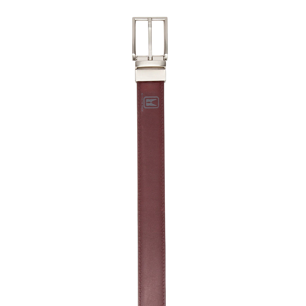 Moreschi 307011B Calfskin Twinface Belt Blue / Bordeaux