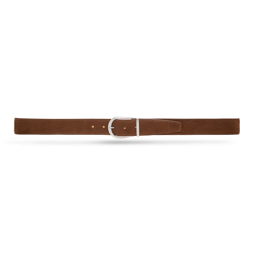 Moreschi 307013C Suede Belt Tobacco Brown