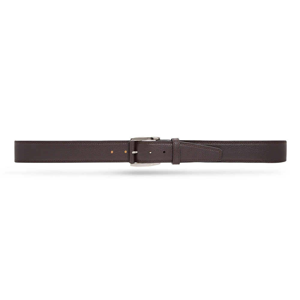 Moreschi 307018A Calfskin Belt Dark Brown