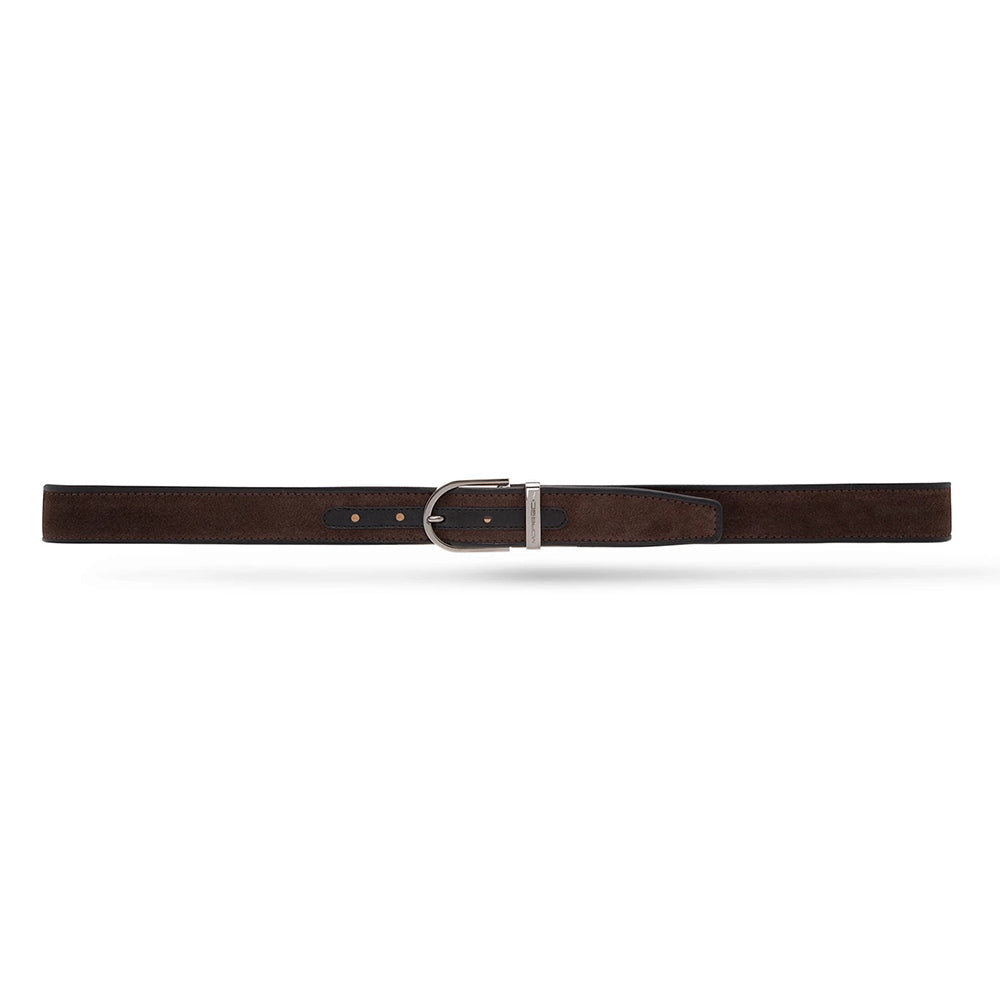 Moreschi 307028 Suede Belt Dark Brown / Black