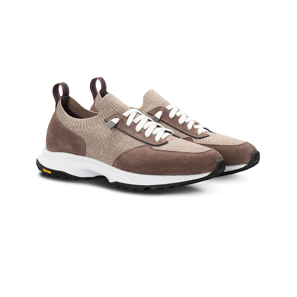 Moreschi 325480C Wool Knit Sneakers Brown