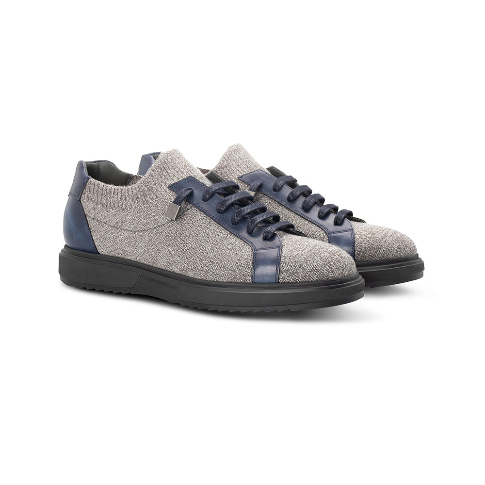 Moreschi 3261801 Wool Knit Sneakers Grey/ Blue