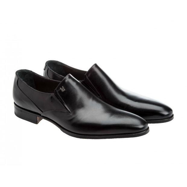 Moreschi 41765 Calfskin Loafers Black