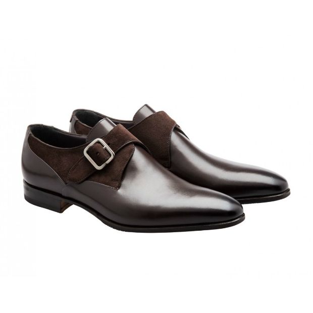 Moreschi 41768 Monk Strap Shoes Brown