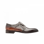 Moreschi 41786B Double Monk Strap Shoes Brown (SPECIAL ORDER)