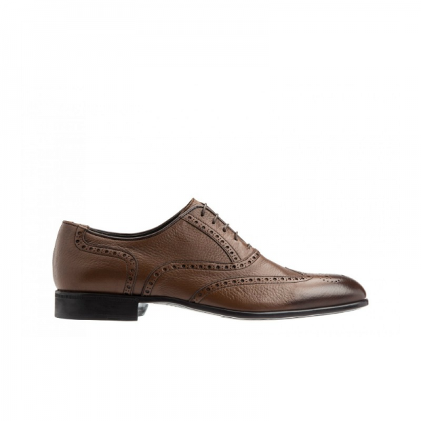 Moreschi 41803 Deerskin Wingtip Shoes Brown (SPECIAL ORDER)