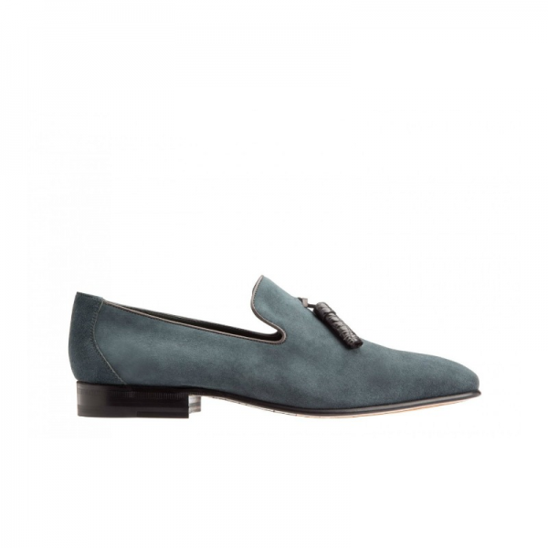 Moreschi 41840 Suede Tassel Loafers Ash (SPECIAL ORDER)