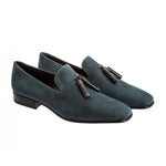 Moreschi 41840 Suede Tassel Loafers Ash