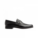 Moreschi 41854 Deerskin Strap Loafers Black (SPECIAL ORDER)
