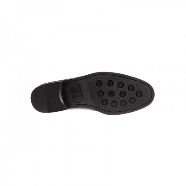 Moreschi 41854 Deerskin Strap Loafers Black (SPECIAL ORDER)