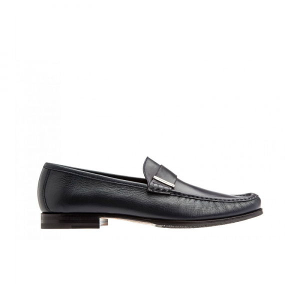 Moreschi 41856 BS Deerskin Loafers Blue (SPECIAL ORDER)