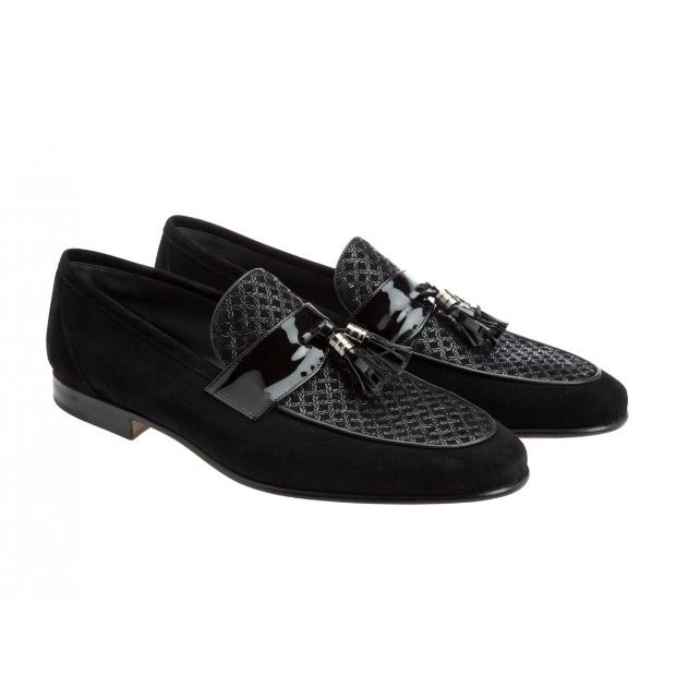 Moreschi 41865 Tassel Loafers Black