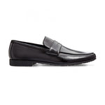 Moreschi 42320NE Buffalo and Kangaroo Leather Loafers Black