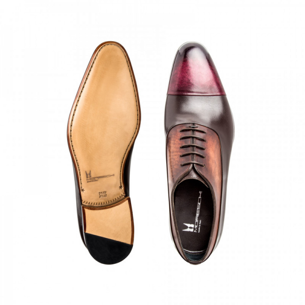 Moreschi 42350 Calfskin Oxford Shoes Brown (SPECIAL ORDER)