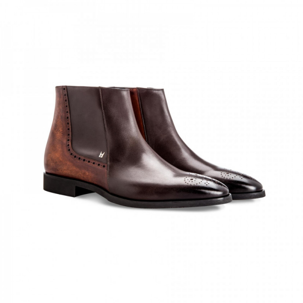 Moreschi 42355 Calfskin ankle boots Brown (SPECIAL ORDER)