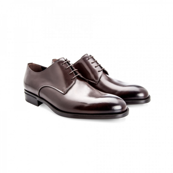 Moreschi 42362 Calfskin Derby Shoes Dark Brown (SPECIAL ORDER)