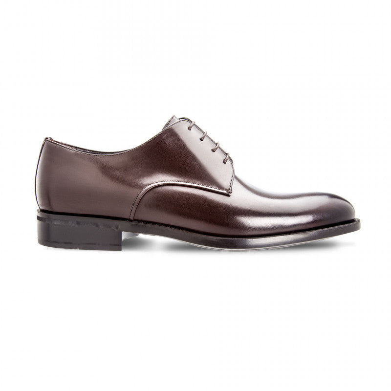 Moreschi 42362 Calfskin Derby Shoes Dark Brown